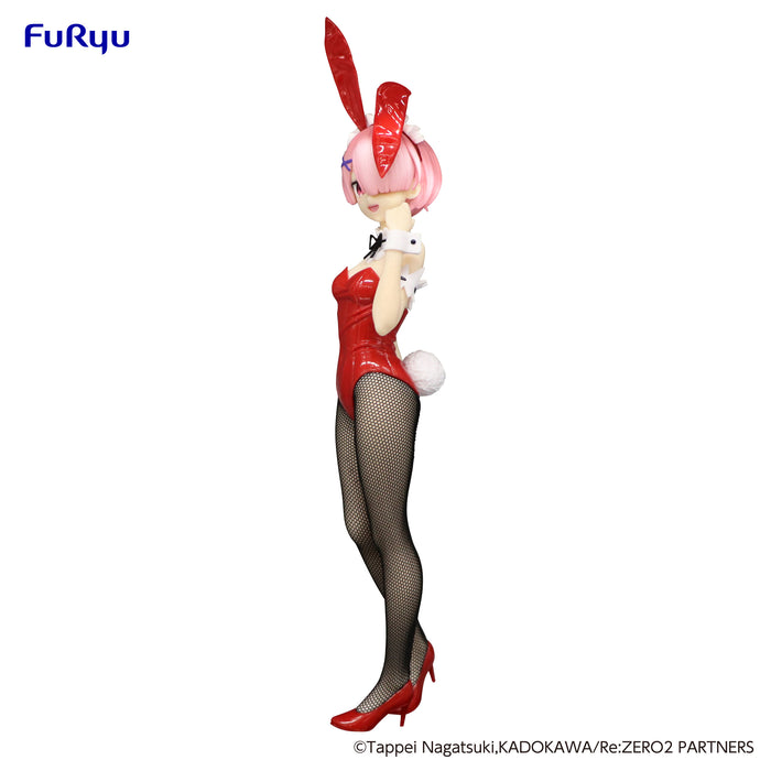 Furyu Figures Bicute Bunnies: Re Zero Starting Life In Another World - Ram Bunny Color Rojo