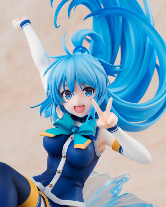 Kadokawa Scale Figure: Kono Suba Gods Blessing On This Wonderful World - Aqua Sneaker Bunko 30 Aniversario Escala 1/7