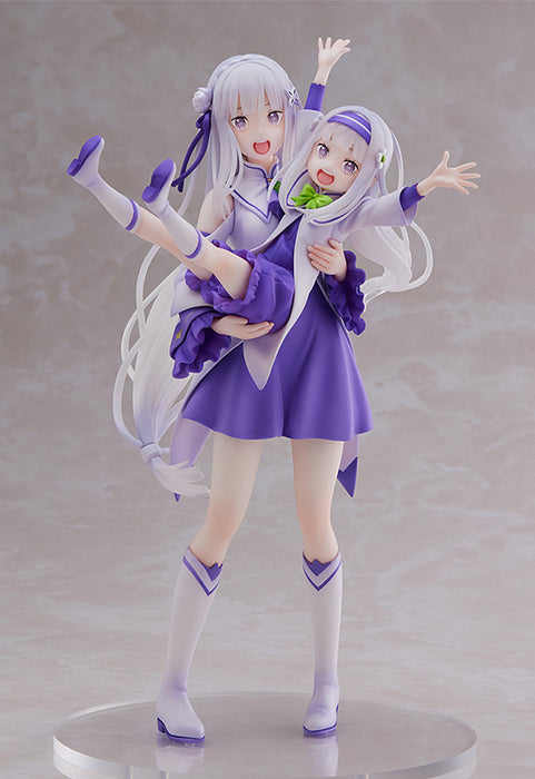 Sega Scale Figure: Re Zero Starting Life In Another World - Emilia Y Childhood Emilia Escala 1/7