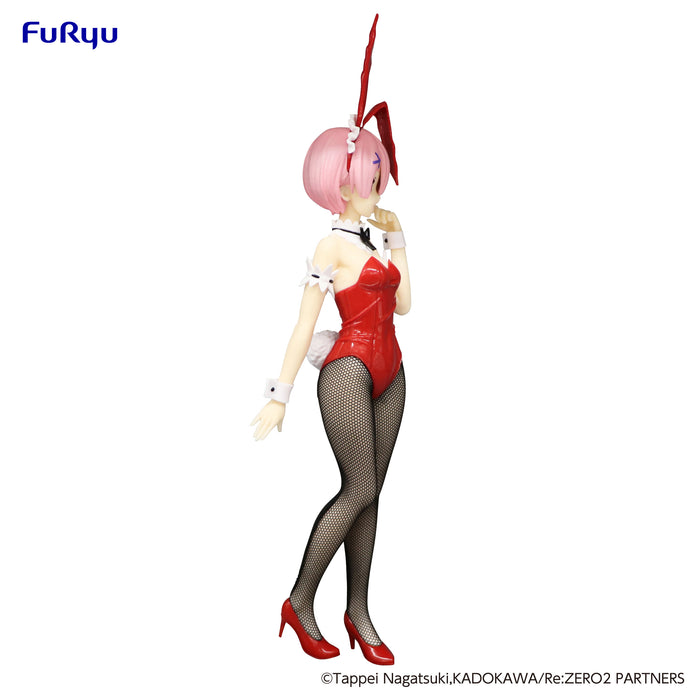 Furyu Figures Bicute Bunnies: Re Zero Starting Life In Another World - Ram Bunny Color Rojo