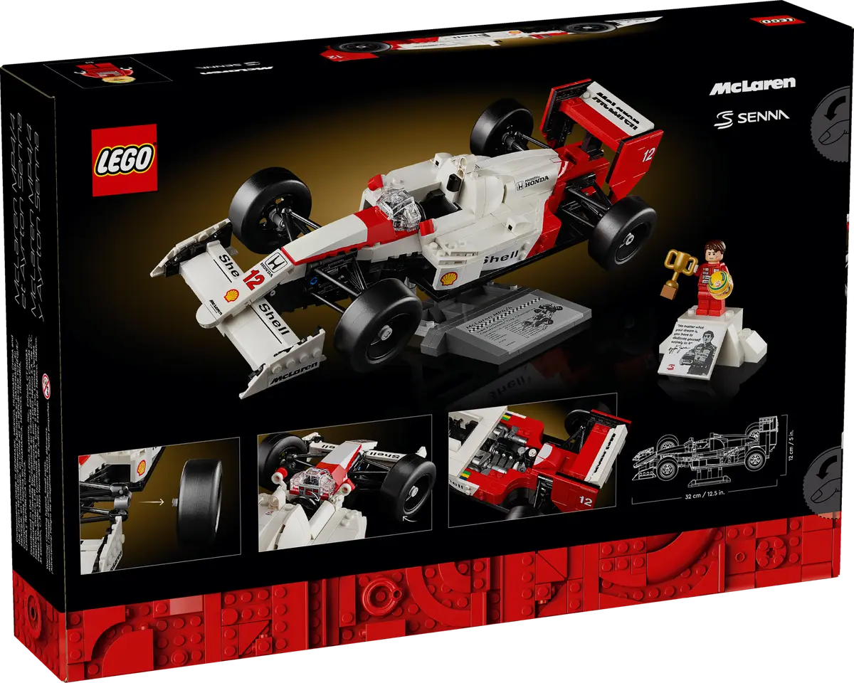 LEGO Icons McLaren MP4/4 y Ayrton Senna 10330