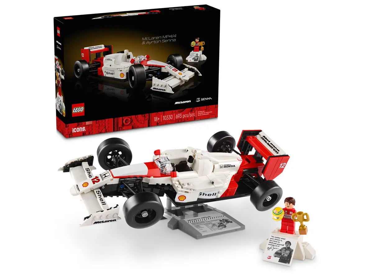 LEGO Icons McLaren MP4/4 y Ayrton Senna 10330