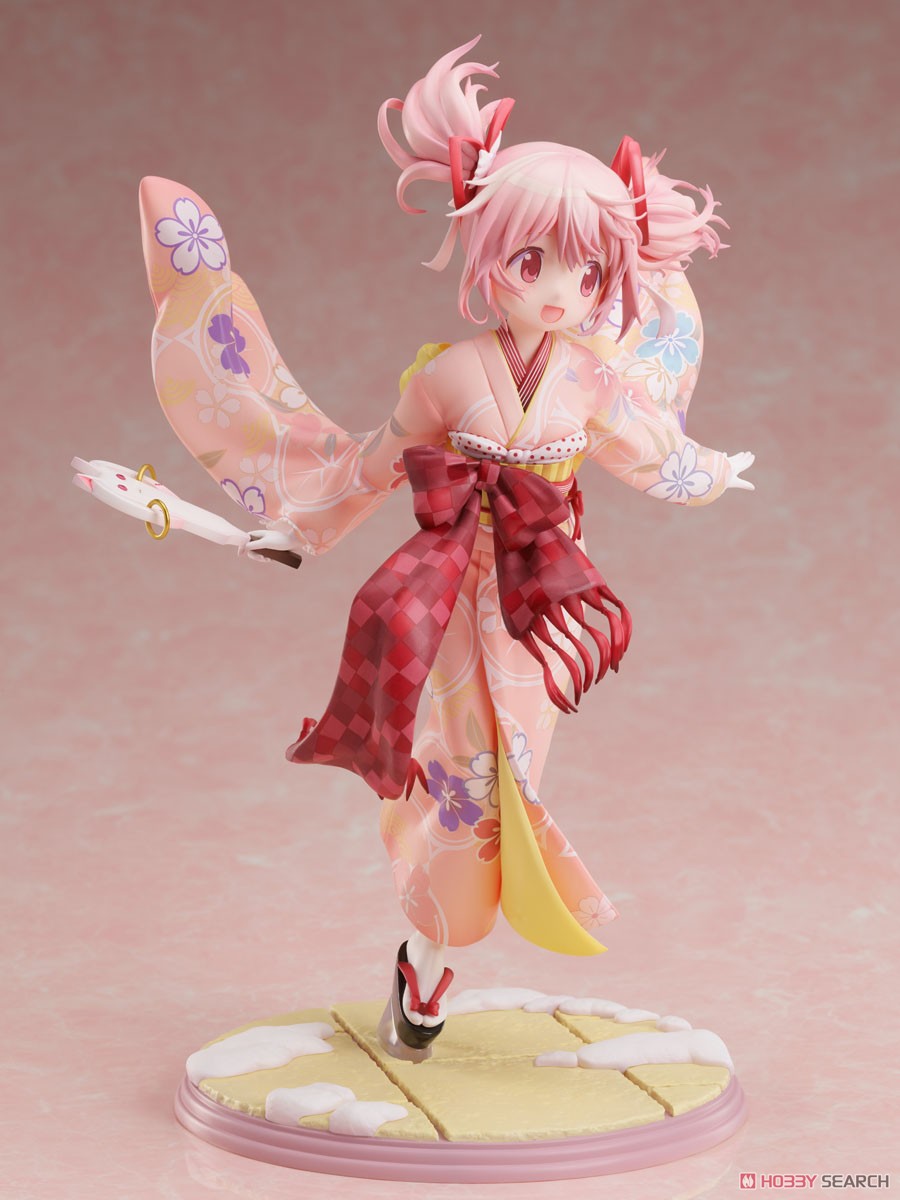 Furyu Scale Figure: Magia Record Puella Magi Madoka - Madoka Kaname Kimono Escala 1/7