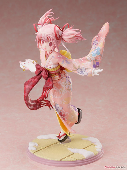 Furyu Scale Figure: Magia Record Puella Magi Madoka - Madoka Kaname Kimono Escala 1/7