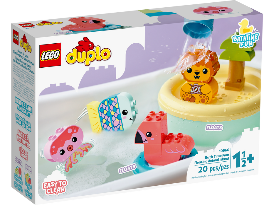 LEGO DUPLO My First Diversion en el Ba√±o: Isla de los Animales Flotante 10966