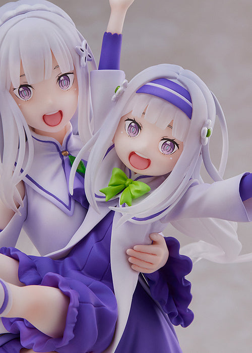 Sega Scale Figure: Re Zero Starting Life In Another World - Emilia Y Childhood Emilia Escala 1/7