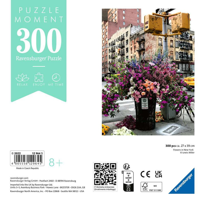 Ravensburger Rompecabezas Adultos: Momentos - Flores Nueva York 300 piezas