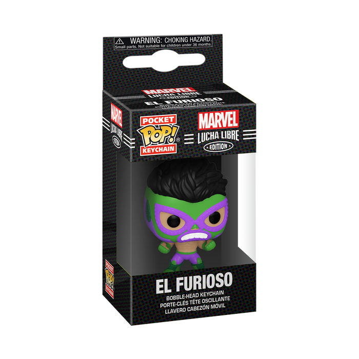 Funko Pop Keychain: Marvel Luchadores - Hulk El Furioso Llavero