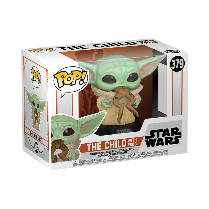 Funko Pop Star Wars: The Mandalorian - Baby Yoda Con Rana