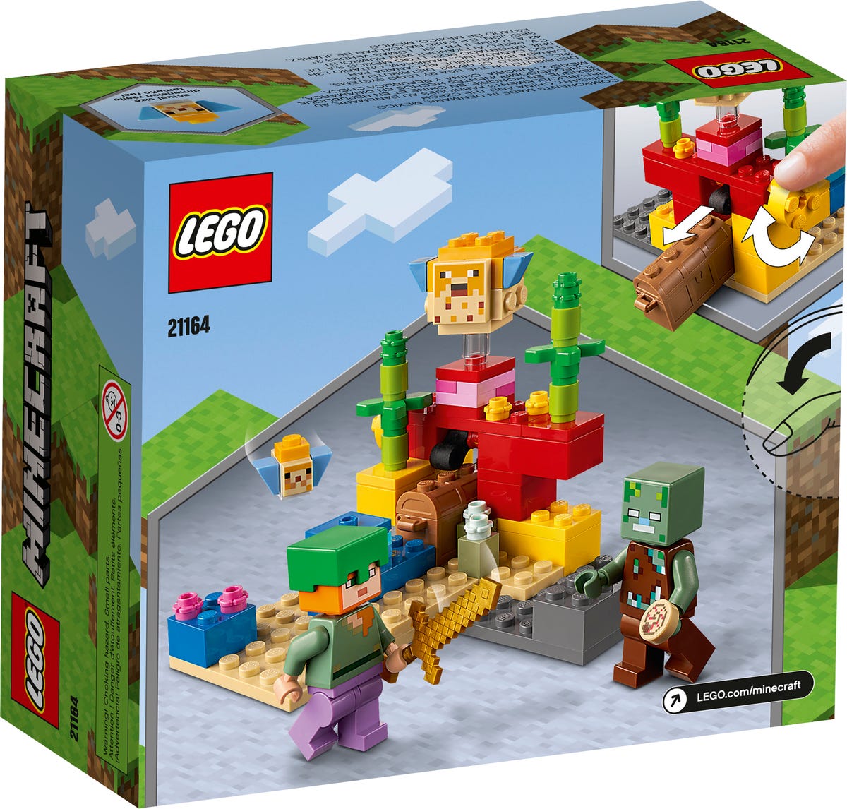 LEGO Minecraft El Refugio-Zorro 21178 - Set de construcción y casa de  juguete, par niños y jugadores mayores de 8 años (193 piezas)