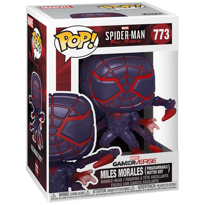 Funko Pop Games: Miles Morales Game - Miles Morales Traje Materia Programable