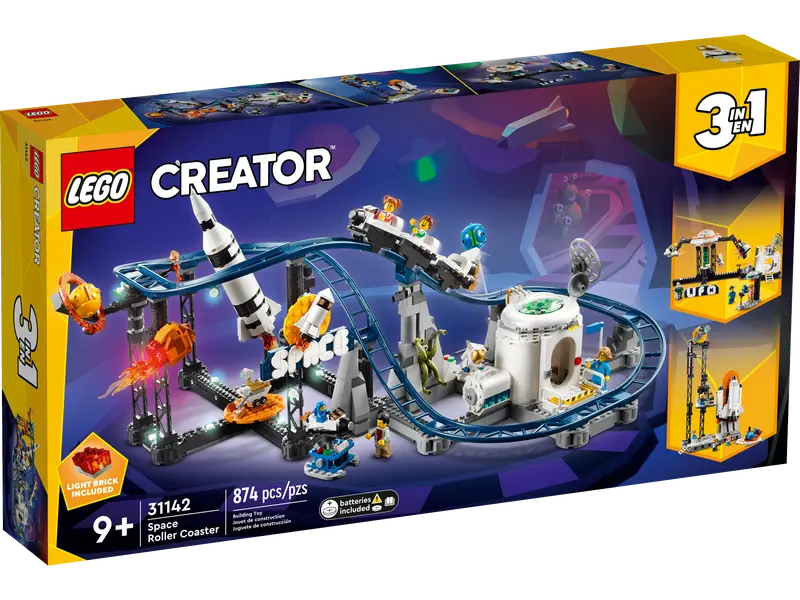 LEGO Creator 3 en 1 Montana Rusa Espacial 31142 Distrito Max