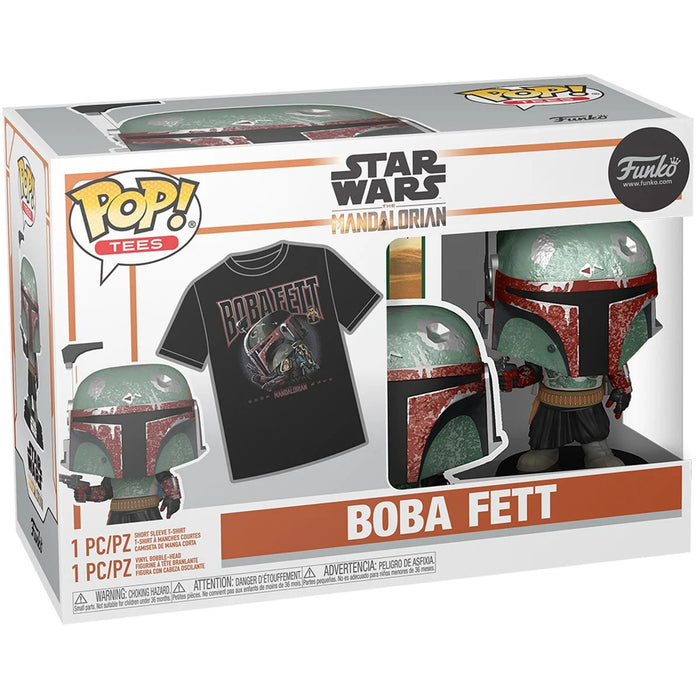 Funko Pop & Tee: Star Wars The Book Of Boba Fett - Playera Extra Grande con Boba Fett