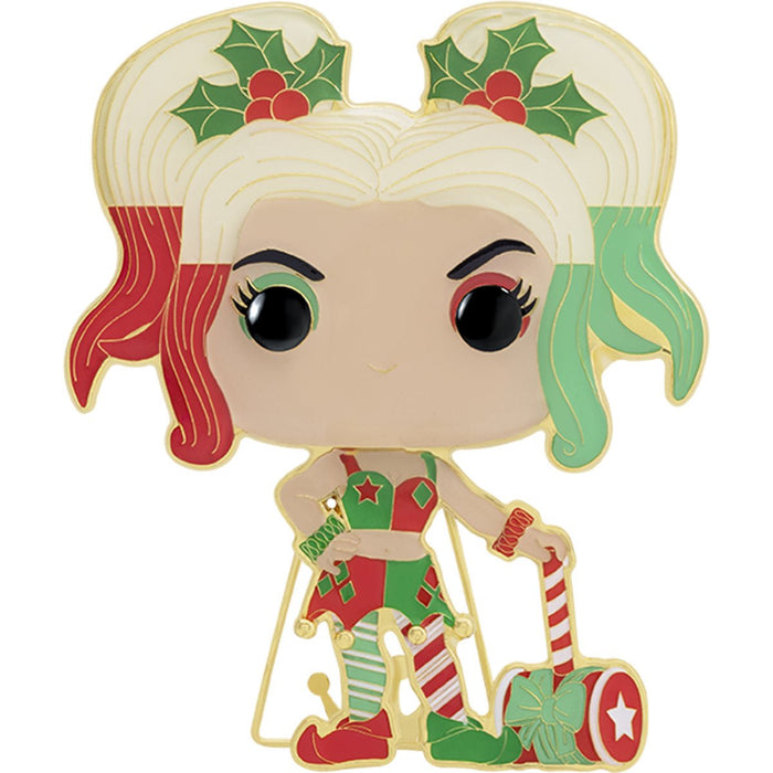 Funko Pop Pin: DC Navidad - Harley Quinn Esmaltado