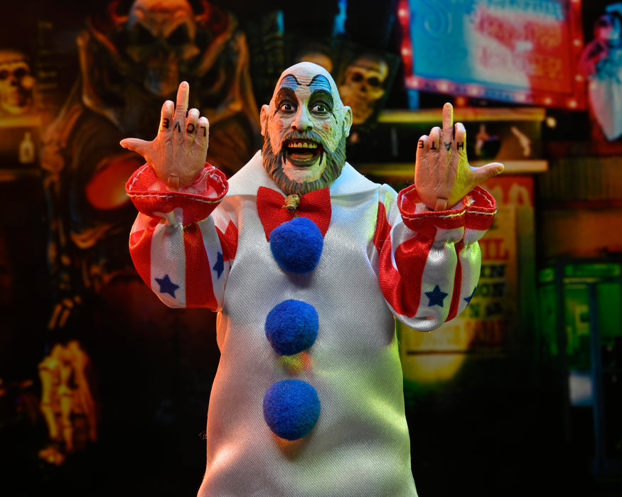 NECA Figura de Accion Vestida: House of 1000 Corpses - Captain Spaulding 8 Pulgadas