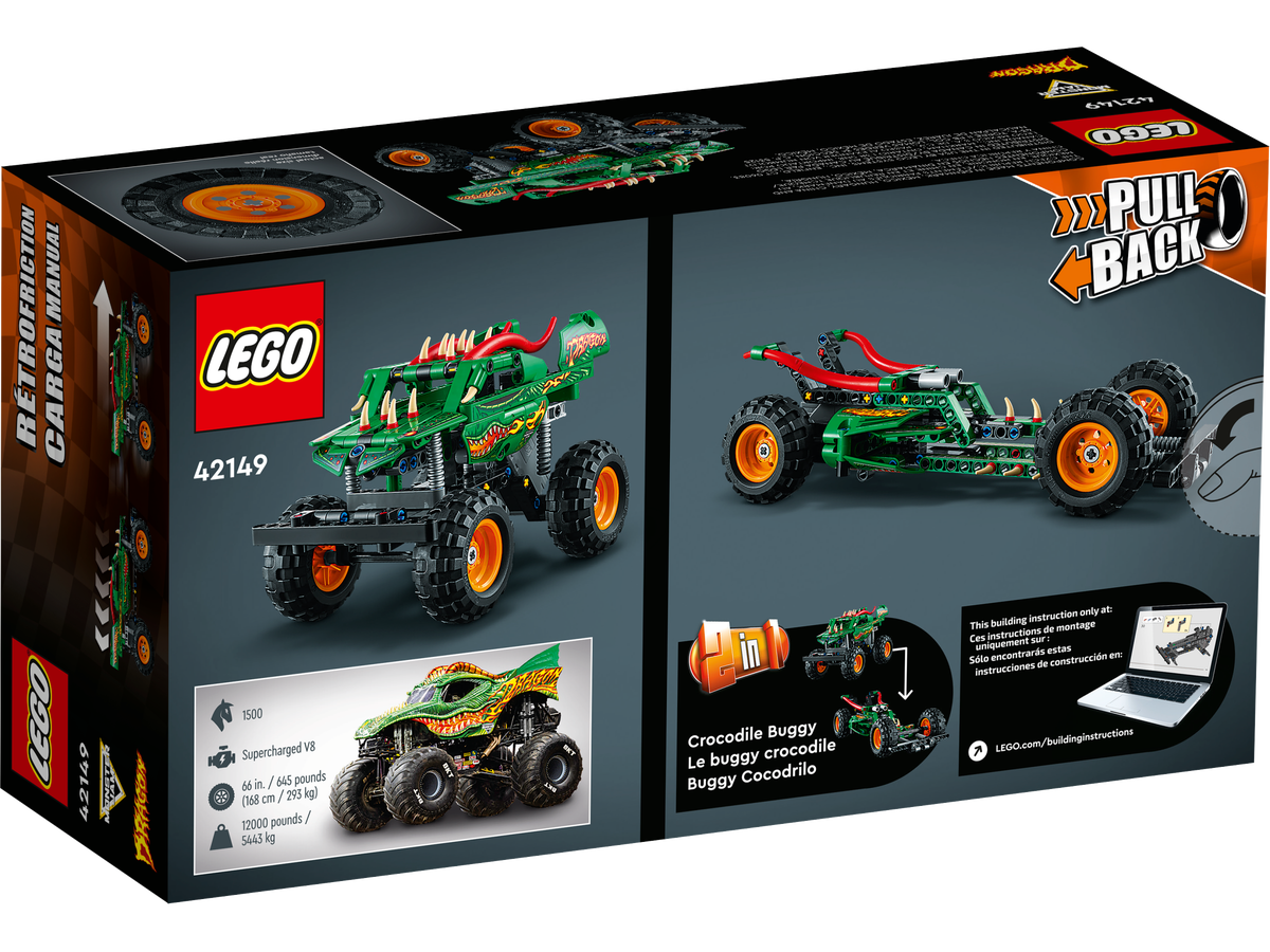 LEGO Technic Monster Jam Dragon 42149