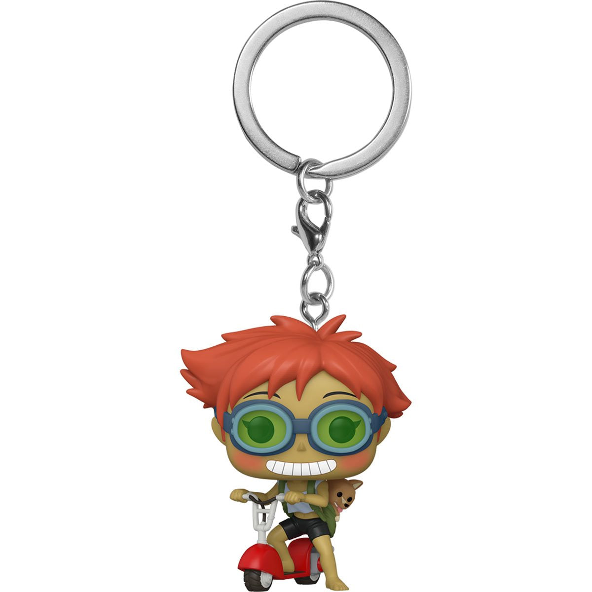 Funko Pop Keychain: Cowboy Bebop - Edward con Ein en scooter Llavero