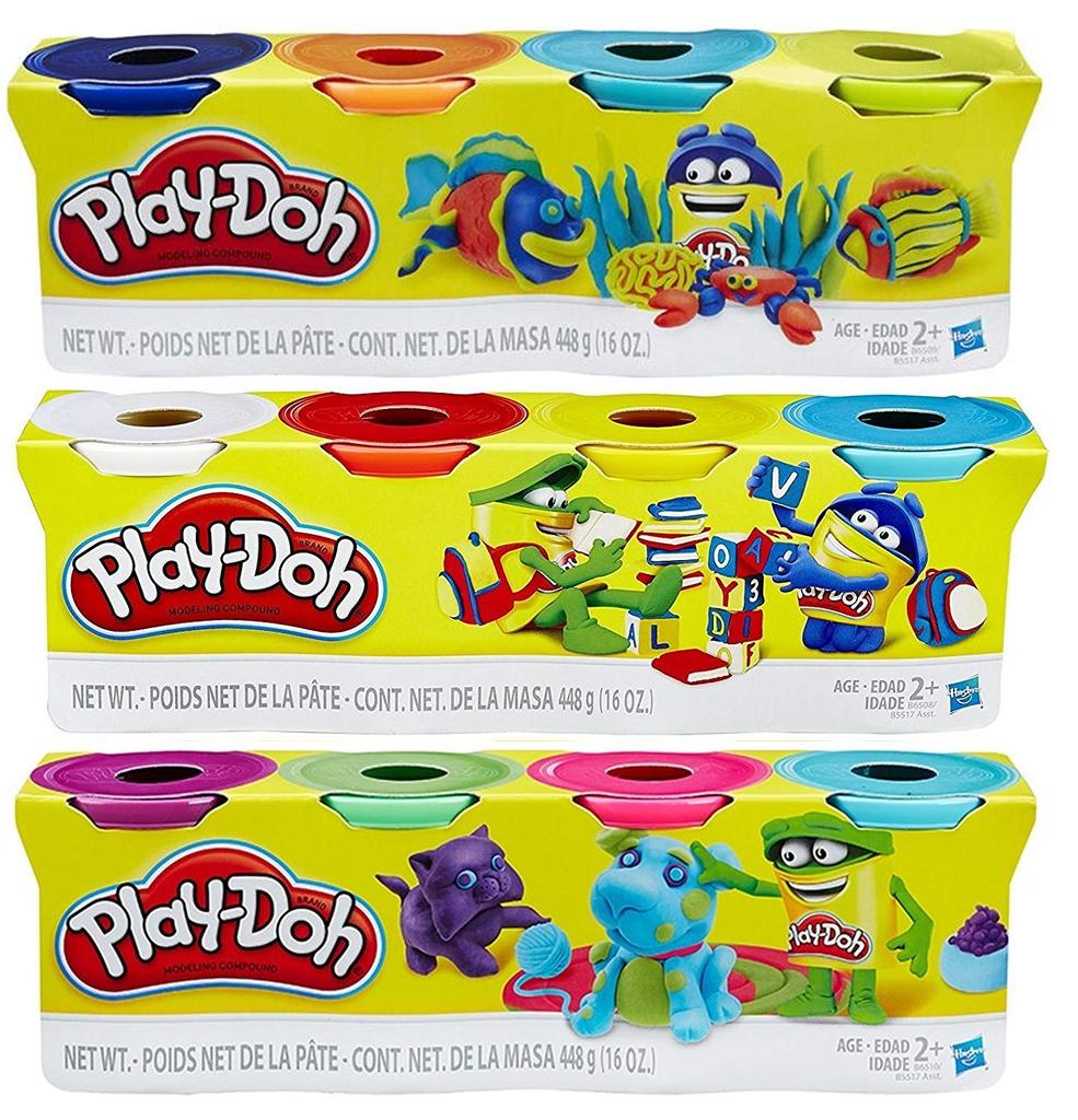 Play Doh: Play Doh Colores Clasicos 4 Pack Aleatorio