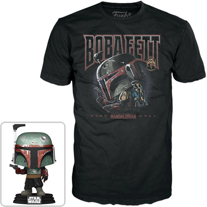 Funko Pop & Tee: Star Wars The Book Of Boba Fett - Playera Extra Grande con Boba Fett