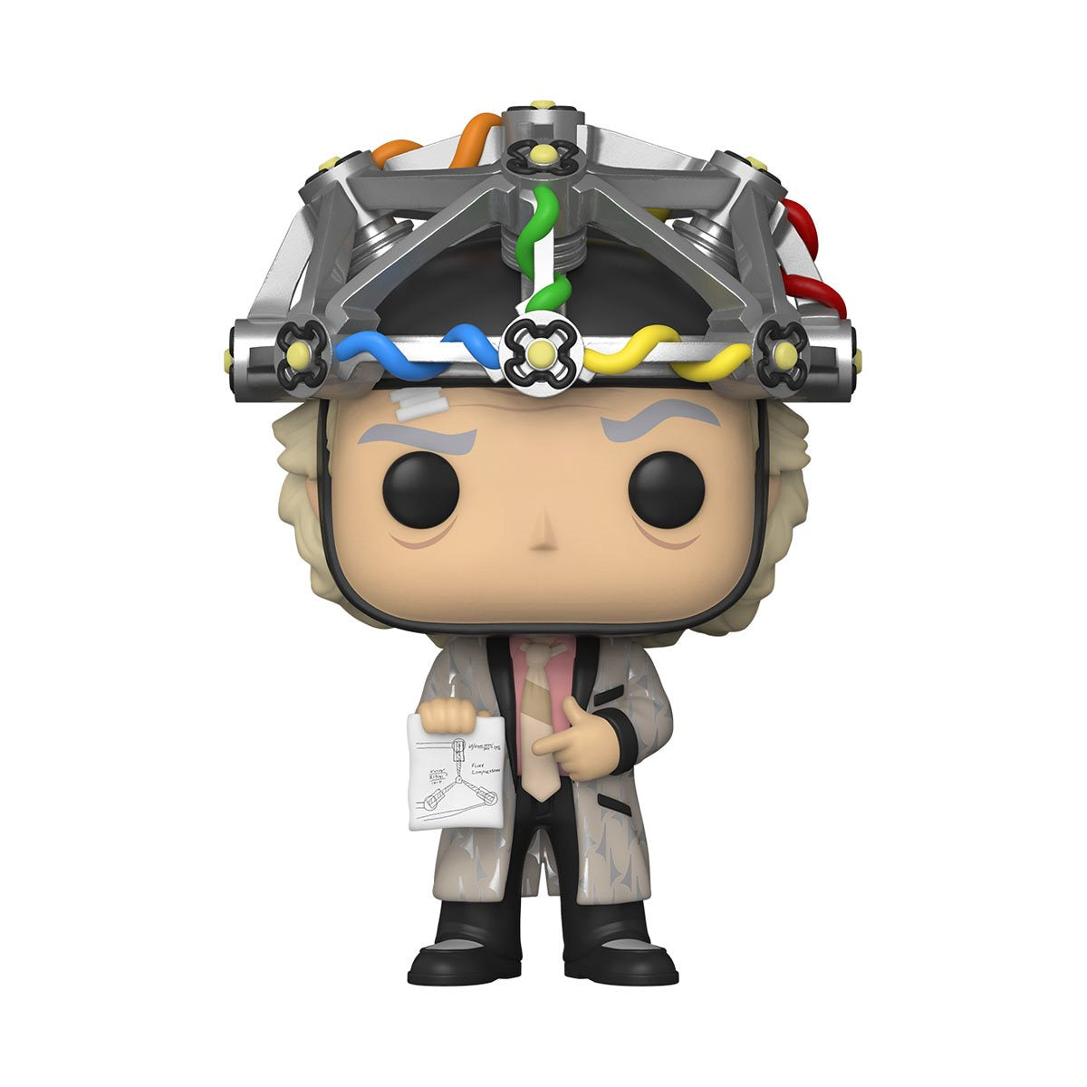 Funko Pop & Tee: Volver al Futuro - Playera Mediana con Doc con Casco Glow