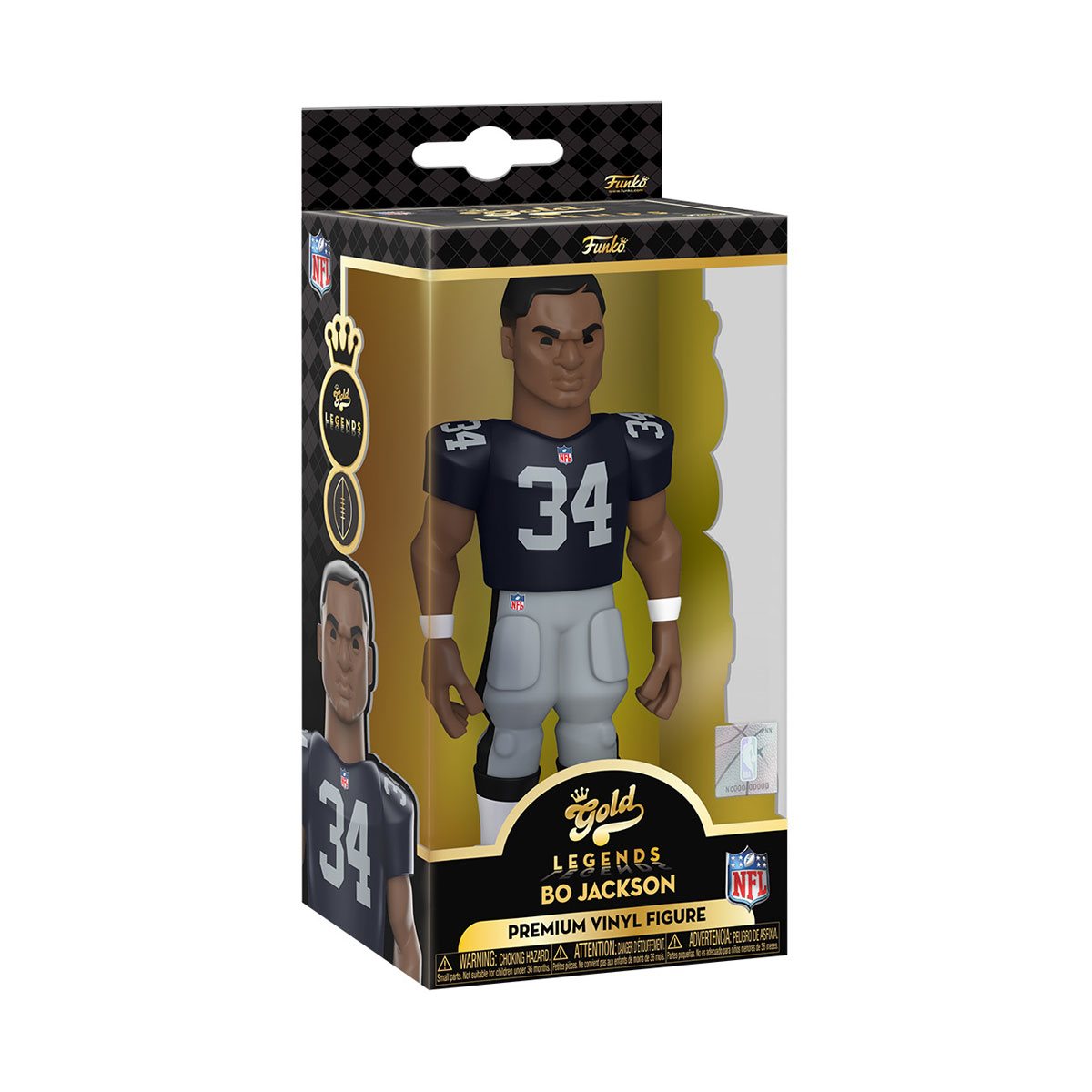 Funko Vinyl Gold: NFL Legends Raiders - Bo Jackson 5 Pulgadas