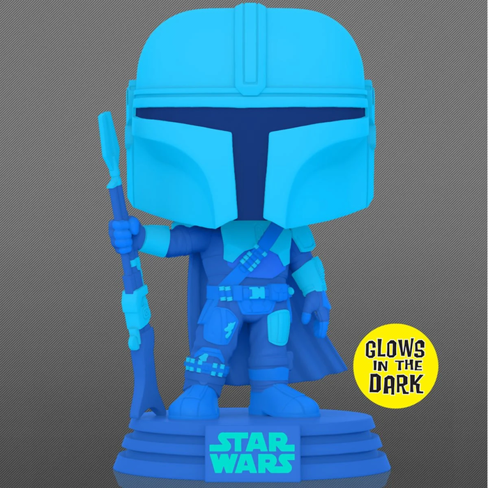 Funko Pop Star Wars: Mandalorian - Mando Holograma Glow Exclusivo