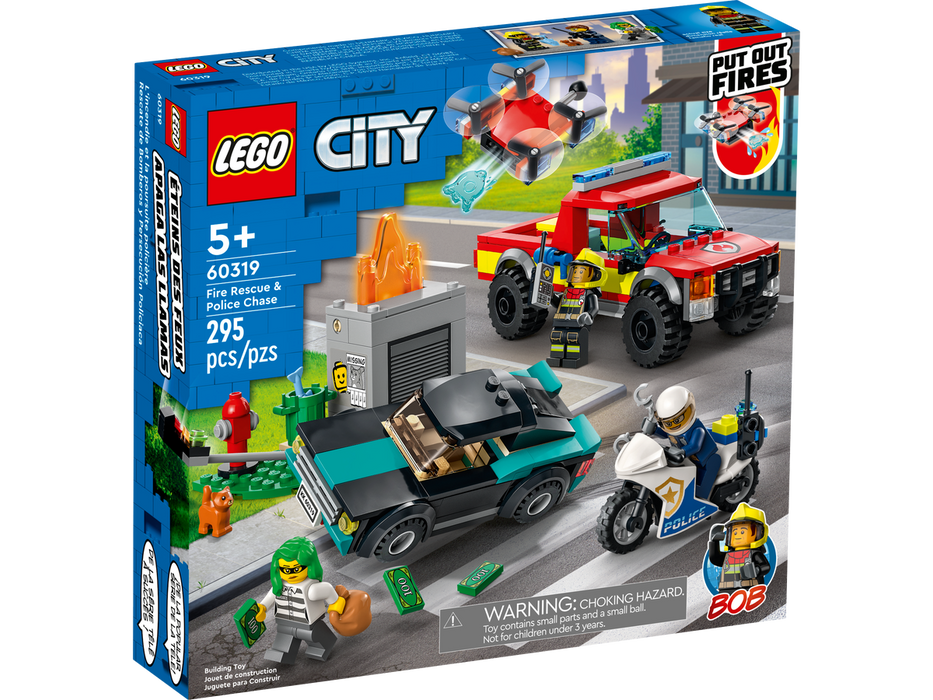 LEGO City Rescate de Bomberos y Persecucion Policial 60319