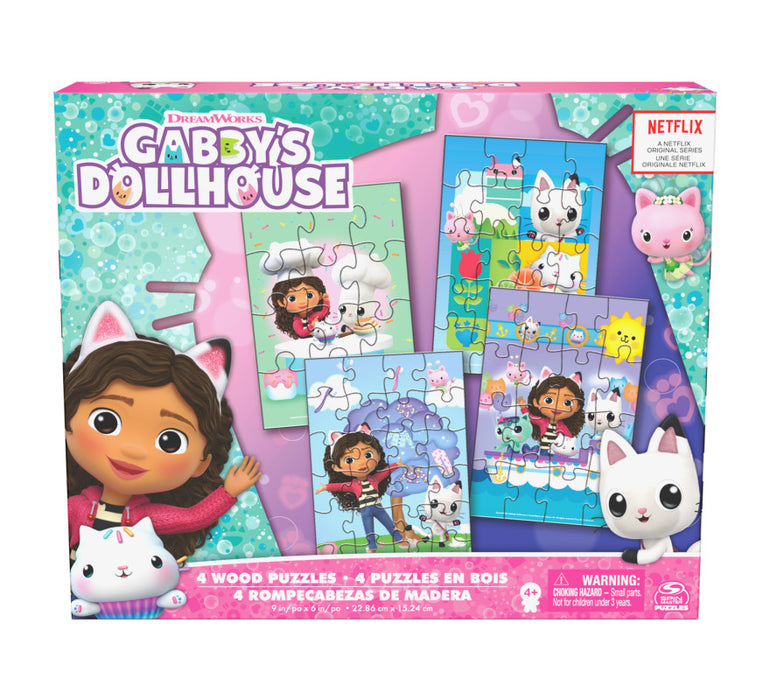 Cardinal: Gabbys Dollhouse - Rompecabezas 4 Pack