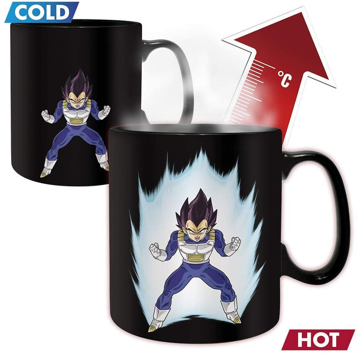 ABYStyle: Dragon Ball Z - Set Taza Termocromatica y Portavasos Vegeta