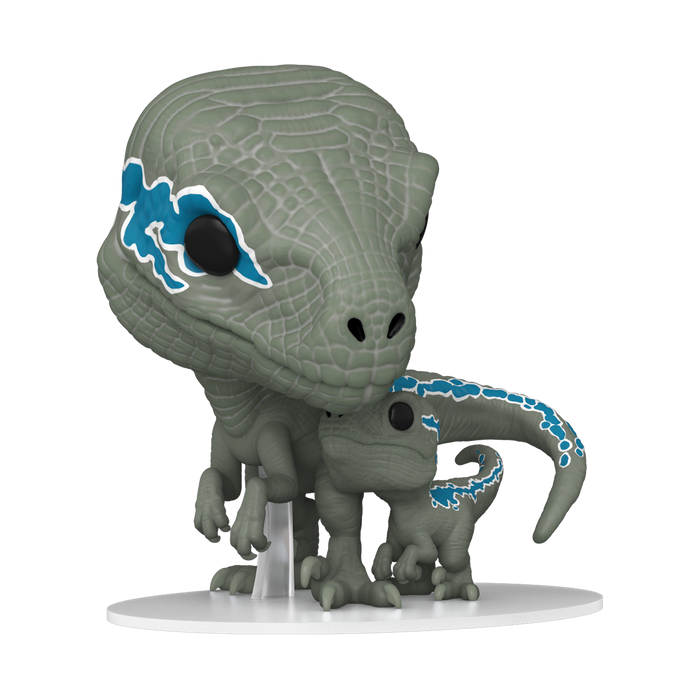 Funko Pop y Buddy: Jurassic World Dominion - Velociraptors Blue con Beta