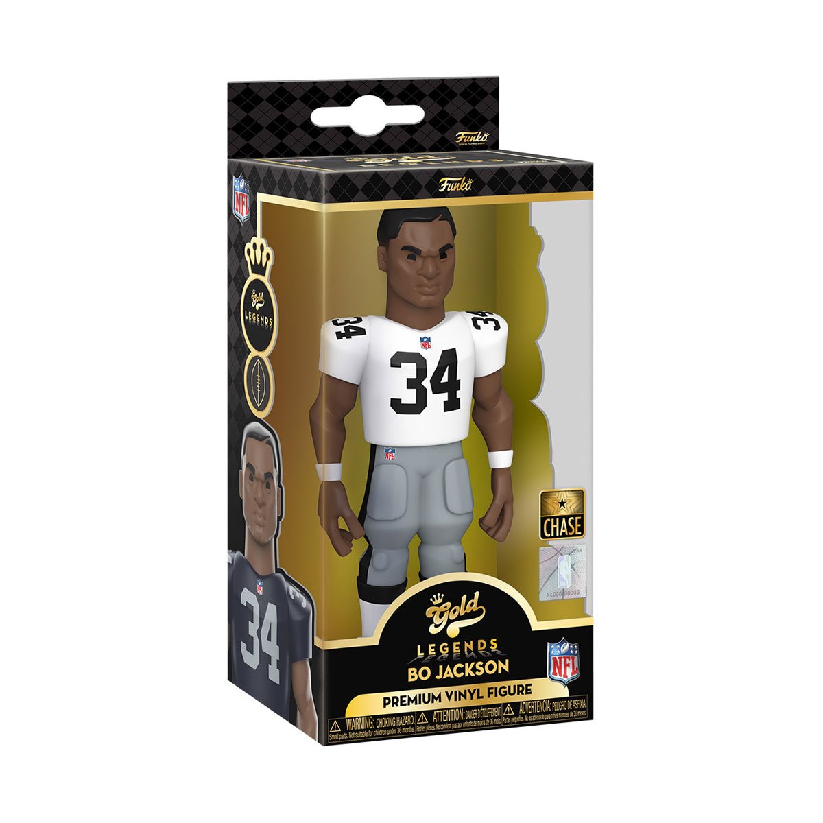 Funko Vinyl Gold: NFL Legends Raiders - Bo Jackson 5 Pulgadas