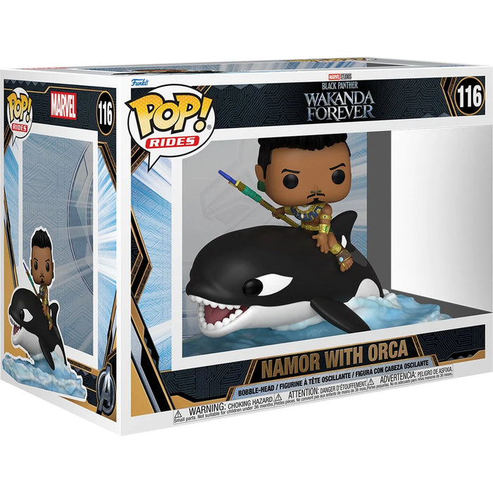 Funko Pop Ride Super Deluxe: Marvel Black Panther Wakanda Forever - Namor En Orca