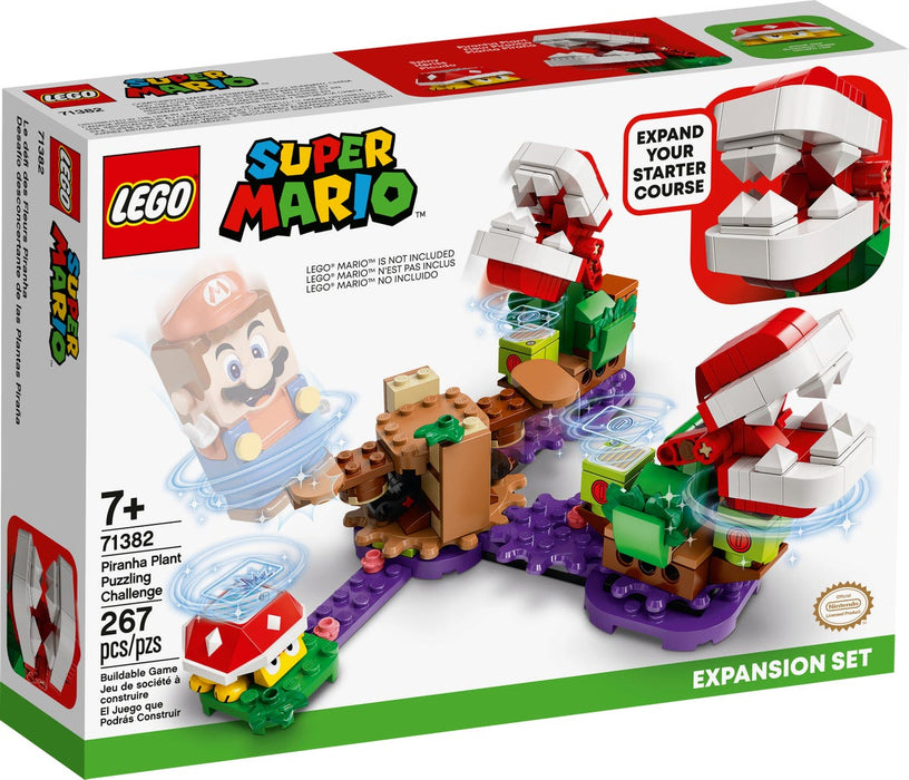 LEGO Super Mario Set de Expansión: Desafío desconcertante de las Plantas Piraña 71382