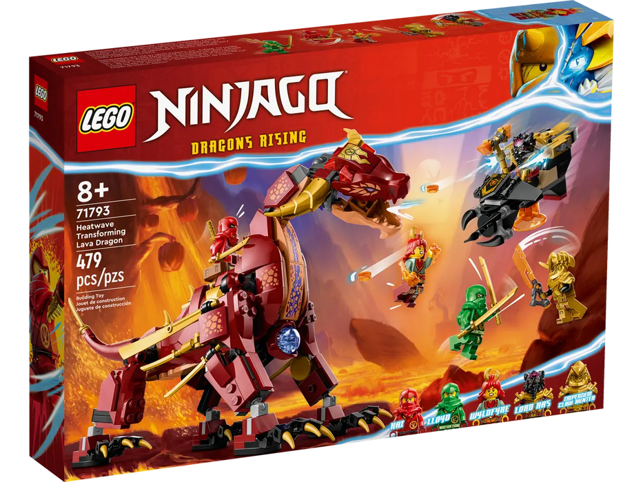 LEGO Ninjago Dragon de Lava Transformable de Heatwave 71793