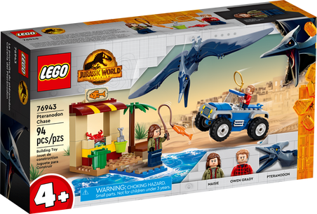 LEGO Jurassic World T. rex & Atrociraptor: Escape de dinosaurios 76948 -  Set de juguetes de construcción para niños de 8 años en adelante (461  piezas)