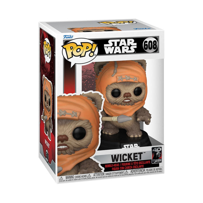 Funko Pop Star Wars: El Regreso del Jedi 40 Aniversario - Wicket el Ewok