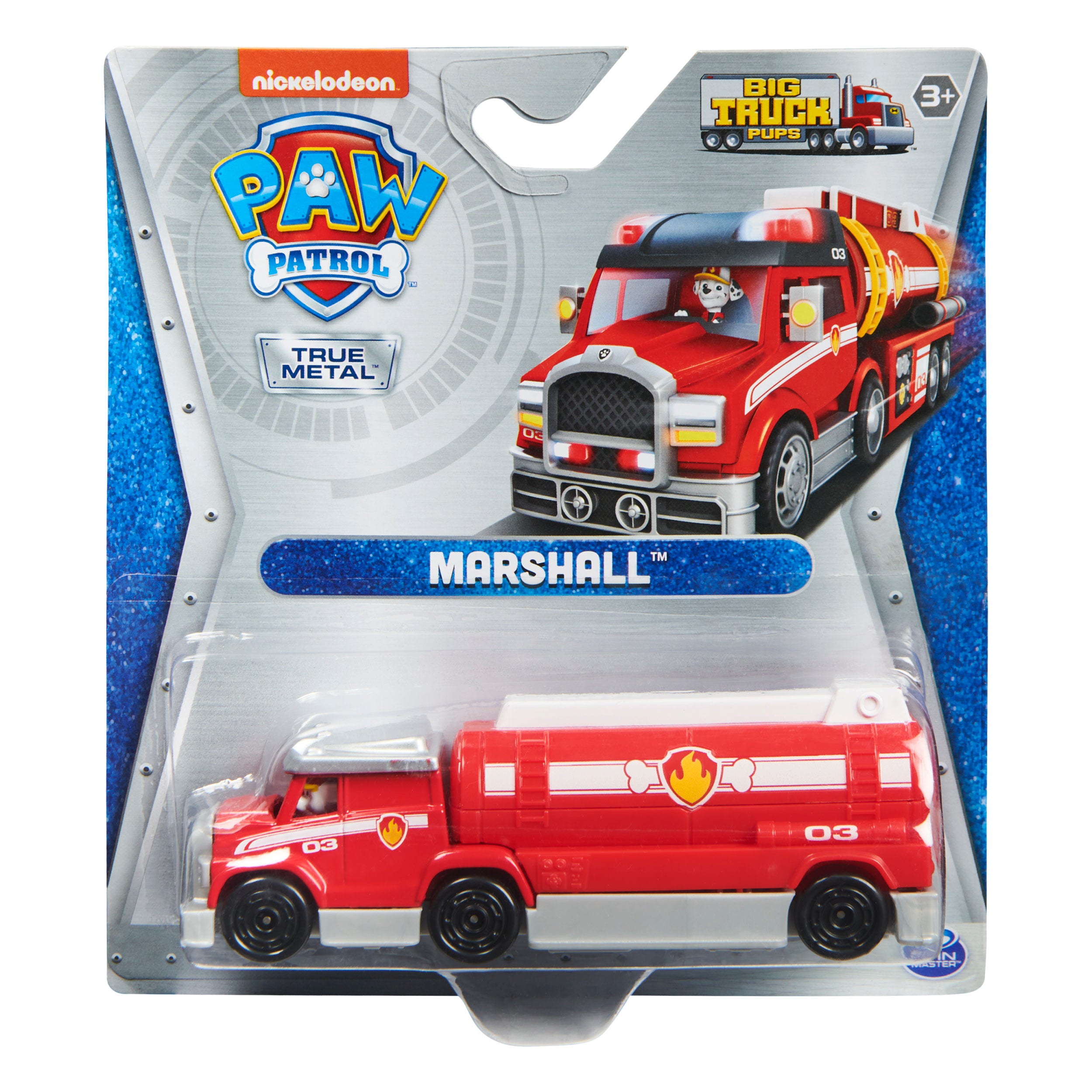 PAW Patrol Deluxe Marshall - Juguete de figura de acción coleccionable de  Marshall y camión de bomberos transformable, juguete para niños mayores de  3