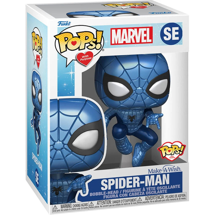 Funko Pop Marvel: Make A Wish - Spiderman Metalico