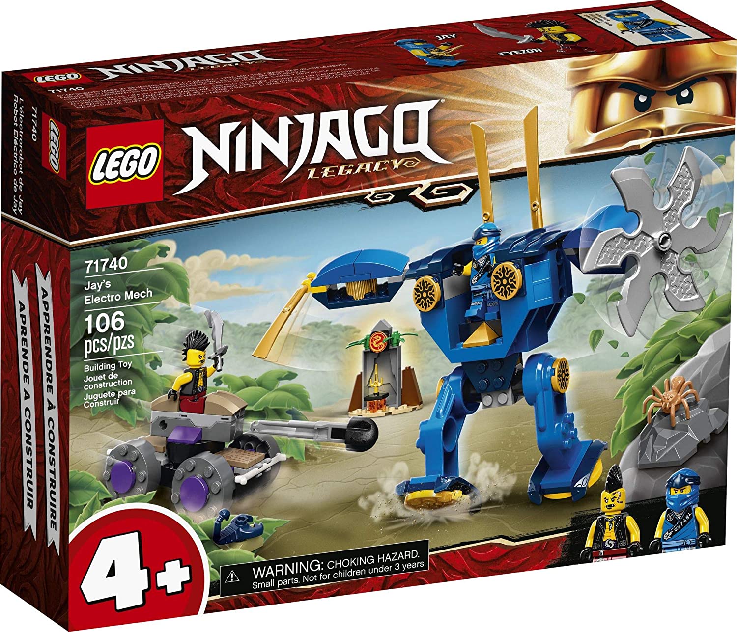 LEGO Ninjago Robot Electrico de Jay 71740