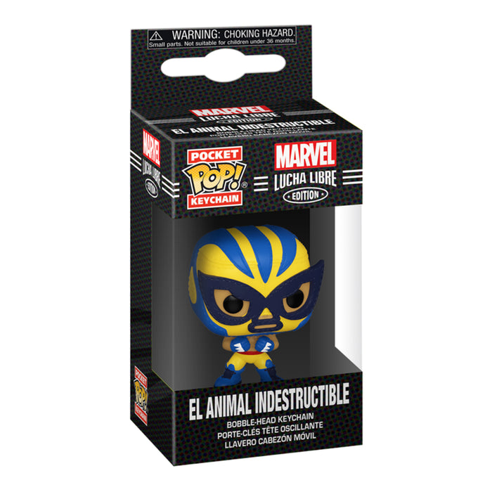 Funko Pop Keychain: Marvel Luchadores - Wolverine El Animal Indestructible Llavero