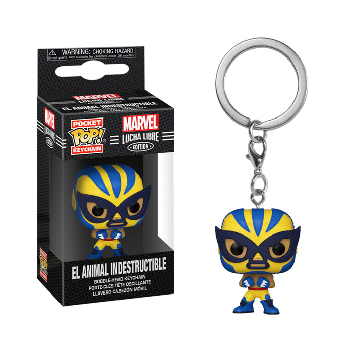 Funko Pop Keychain: Marvel Luchadores - Wolverine El Animal Indestructible Llavero