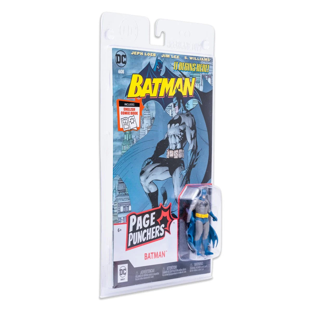 DC Direct Page Punchers: Batman - Hush Batman Figura de Accion de 3 Pulgadas con Comic