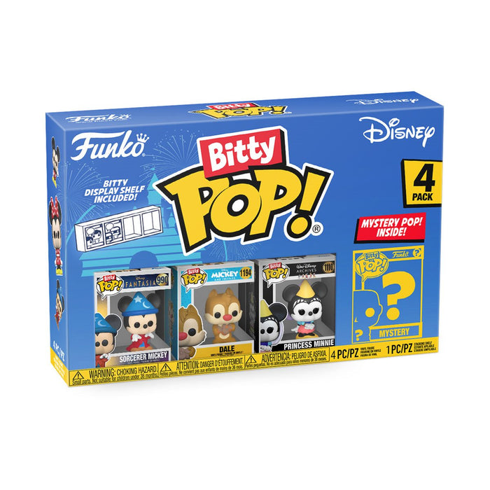 Funko Bitty Pop: Disney - Mickey Hechicero 4 Pack