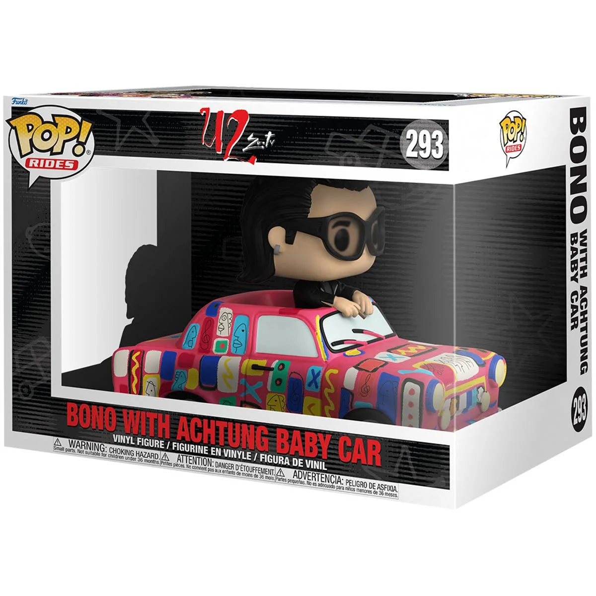 Funko Pop Ride Super Deluxe: U2 - Bono con coche