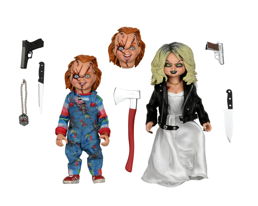 Neca Figura de Accion: Novia de Chucky - Chucky y Tiffany 8 Pulgadas