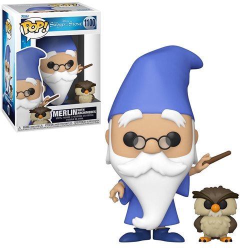 Funko Pop y Buddy: La Espada en La Piedra - Merlin con Arquimedes