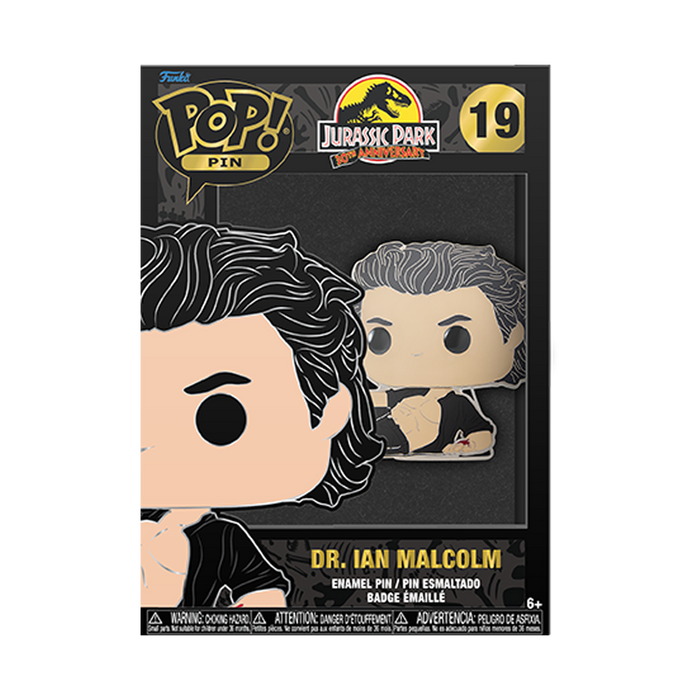 Funko Pop Pin: Jurassic Park - Dr Ian Malcolm Pin Esmaltado