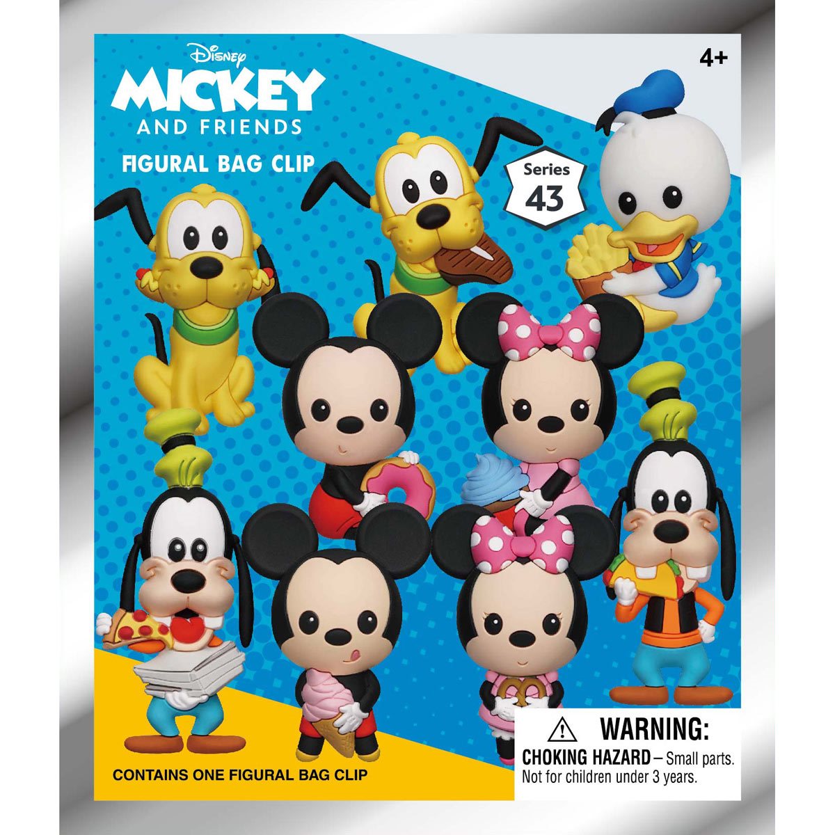 Monogram Llavero 3D para Mochila: Disney - Mickey and Friends with Food Figura Sorpresa