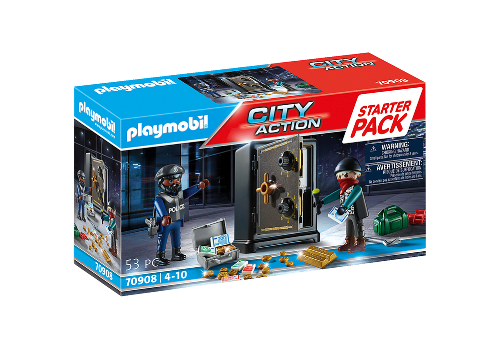 Playmobil City Action - Starter Pack: Robo De Banco 70908