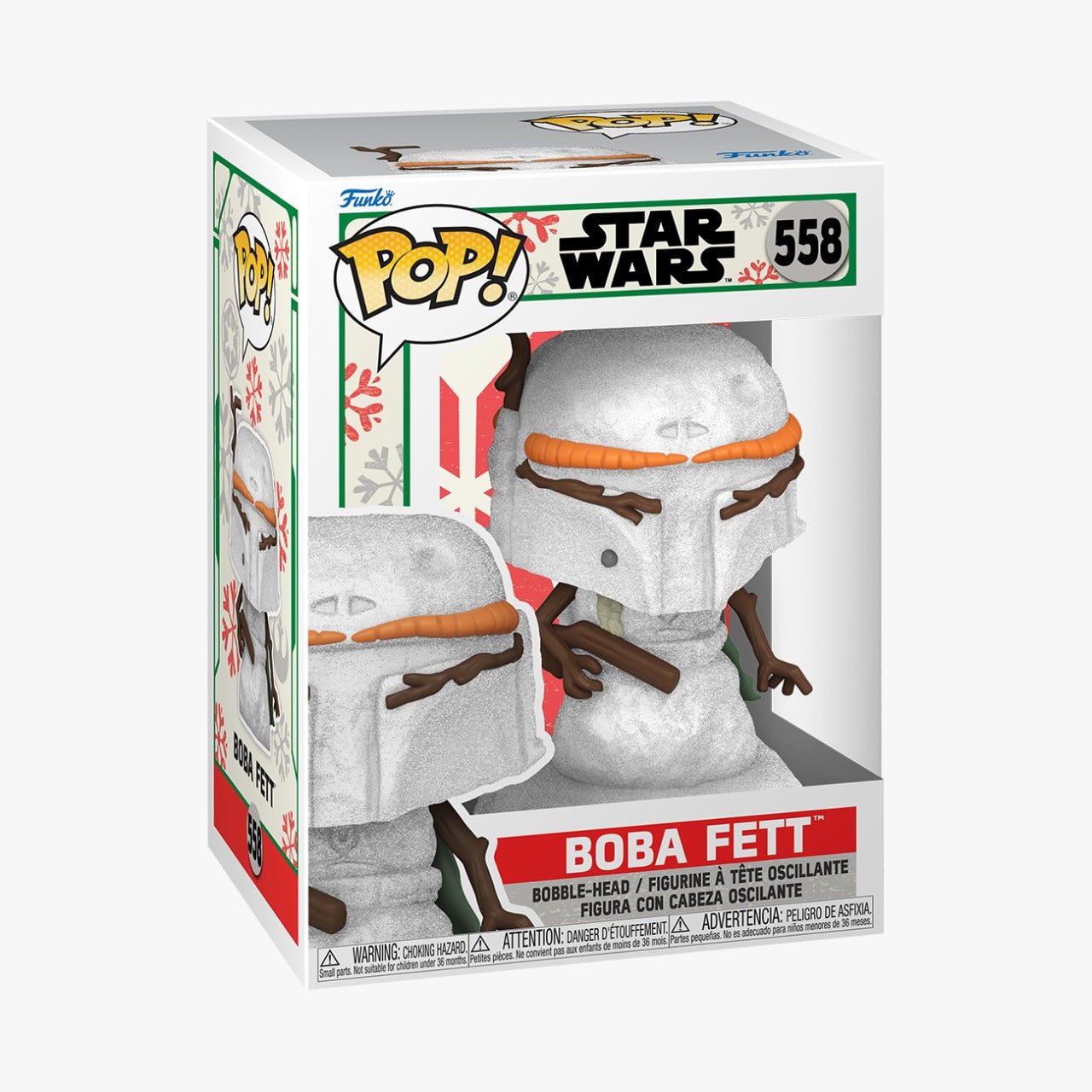 Funko Pop Star Wars: Navidad - Boba Fett Hombre de Nieve